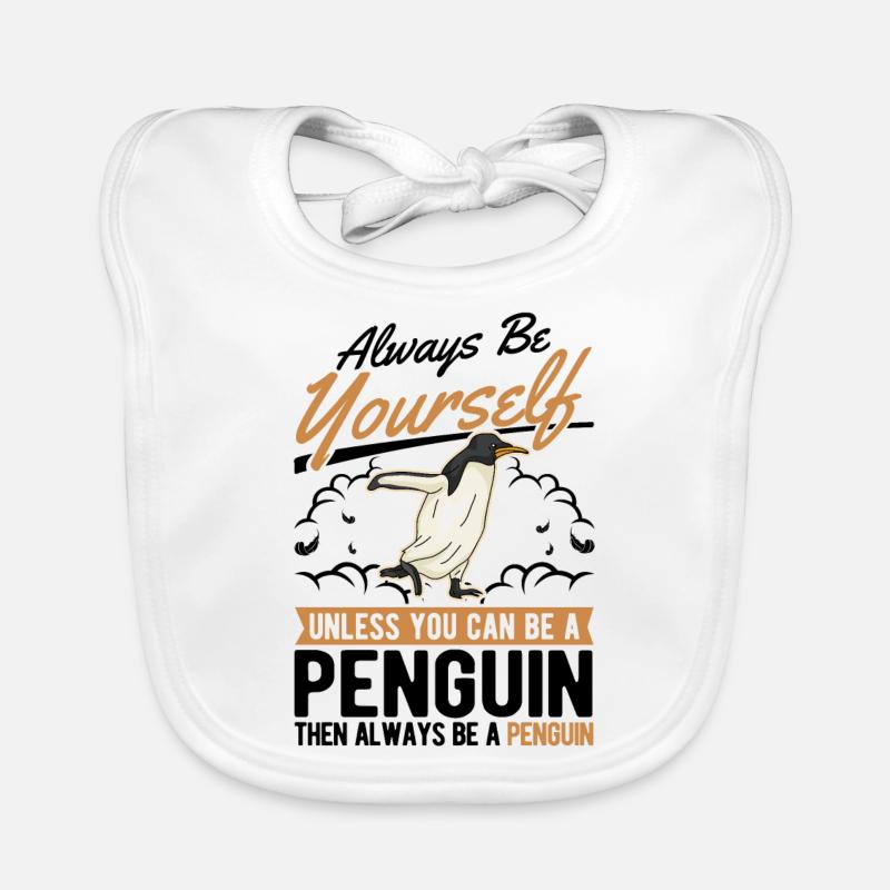Soyez toujours vous-même Pingouin Pingouin Bavoir bio Bébé