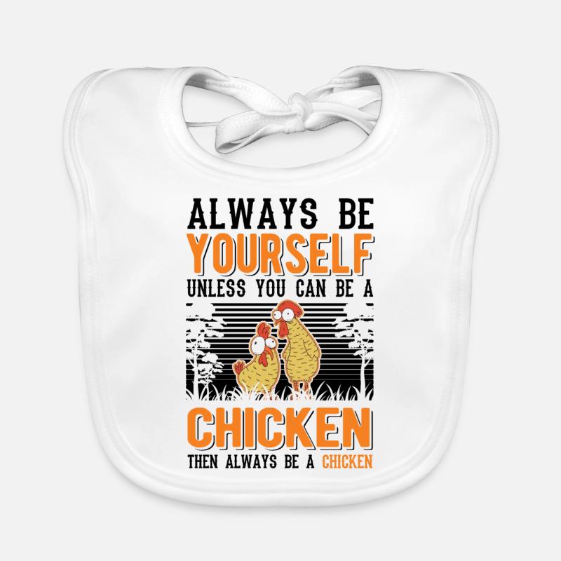Poulets Élevage de poulets Éleveur de poulet Bavoir bio Bébé