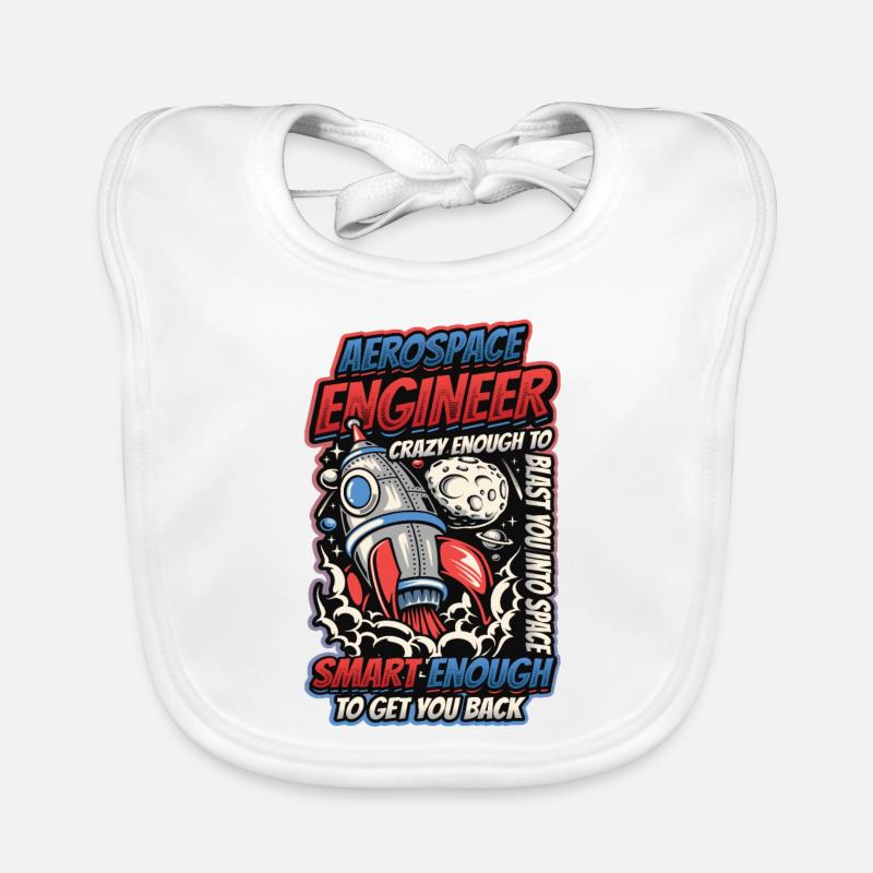 Aerospace Engineer Organic Baby Bibs