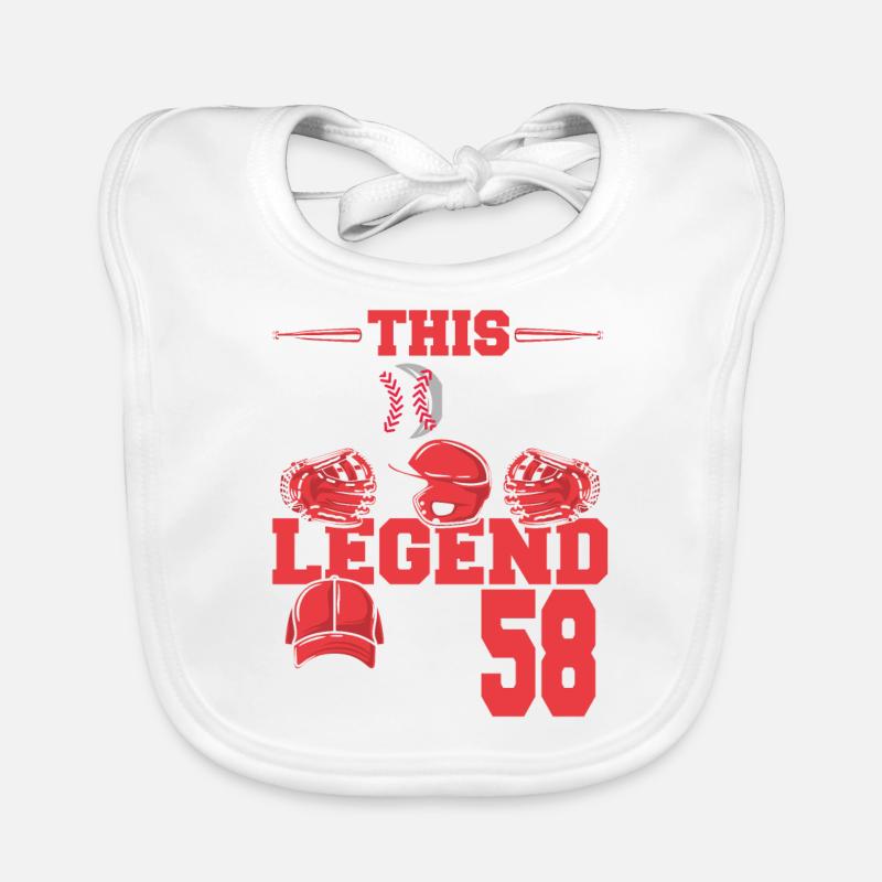 Cette légende du sport a maintenant 58 ans, match de baseball Bavoir bio Bébé