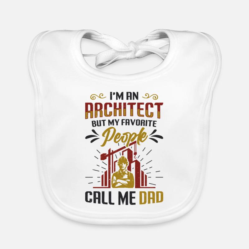I am an architect Organic Baby Bibs