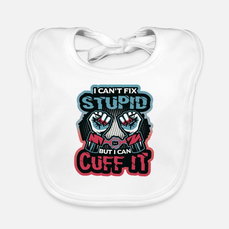 I can't fix stupidity Organic Baby Bibs