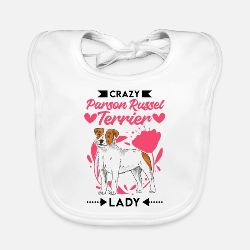 Crazy Parson Russel Terrier dame Bavoir bio Bébé