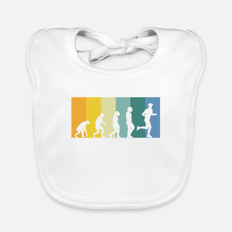 Evolution Jogger - jogging aux couleurs rétro vintage Bavoir bio Bébé