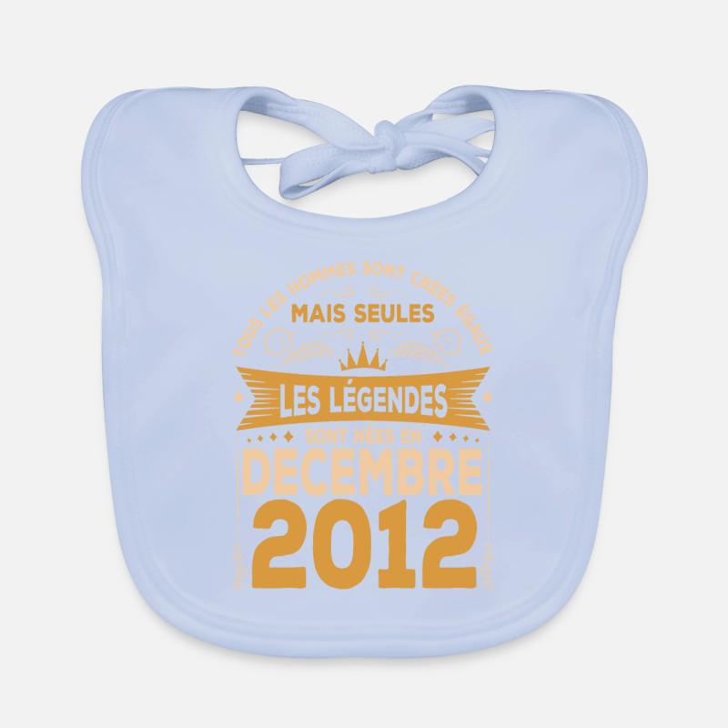 Les Légendes Sont Nées En Décembre 2012 Bavoir bio Bébé