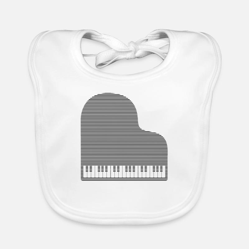Piano Bavoir bio Bébé