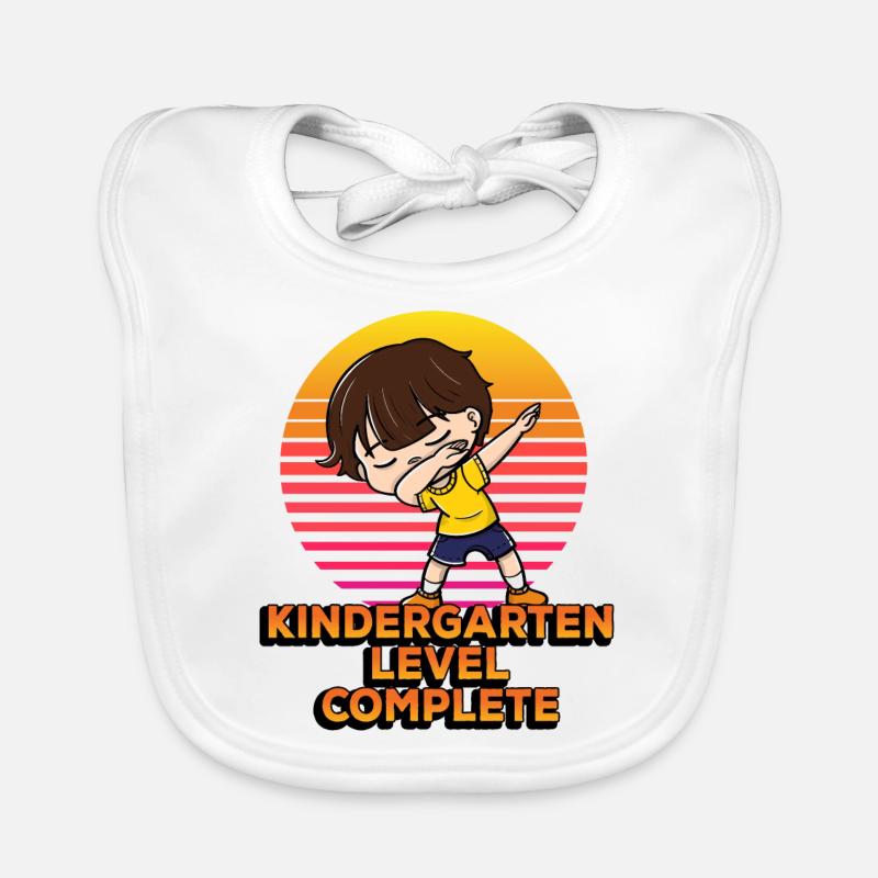 Kindergarten Level Complete Funny Dabbing Student Organic Baby Bibs