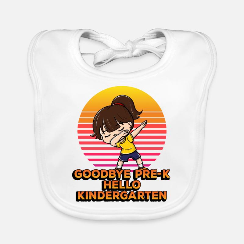 Goodbye Pre-k Hello Kindergarten Dabbing Student Baby Bio-Lätzchen