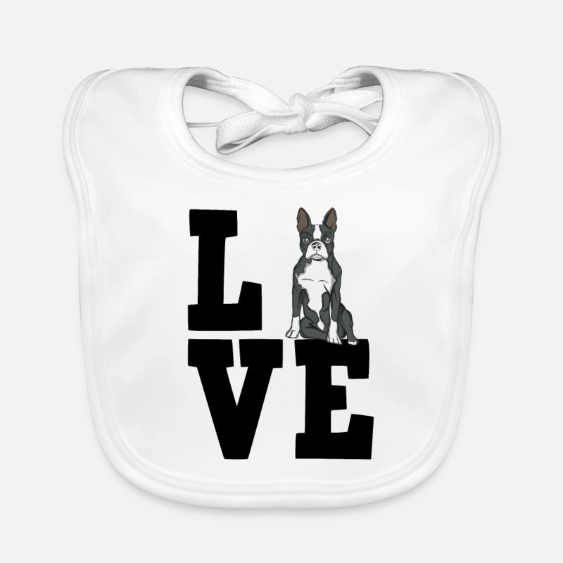 Boston Terrier Bavoir bio Bébé