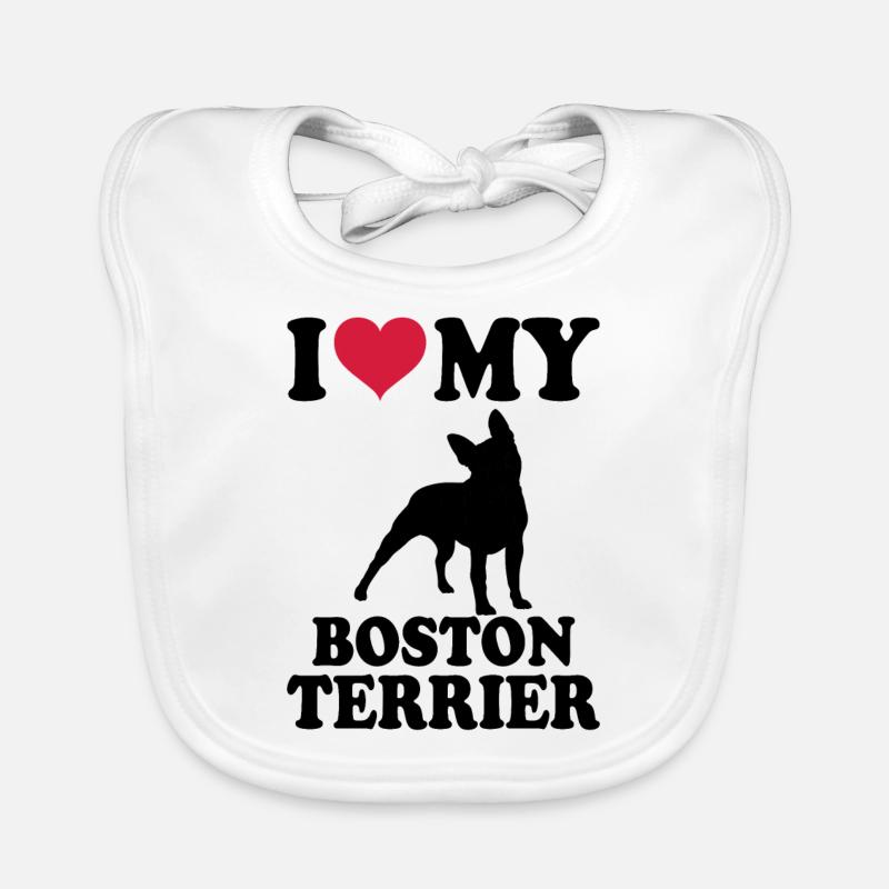 Boston Terrier Baby Bio-Lätzchen