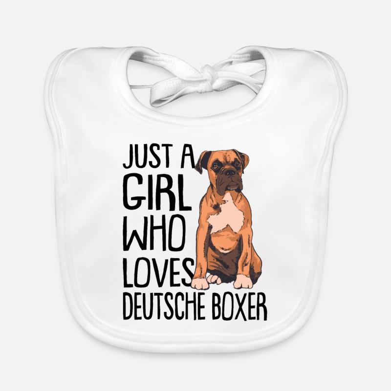 Deutscher Boxer Baby Bio-Lätzchen
