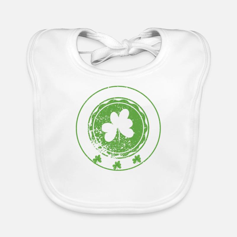Prone to & Malarkey Fun Clovers St. Organic Baby Bibs