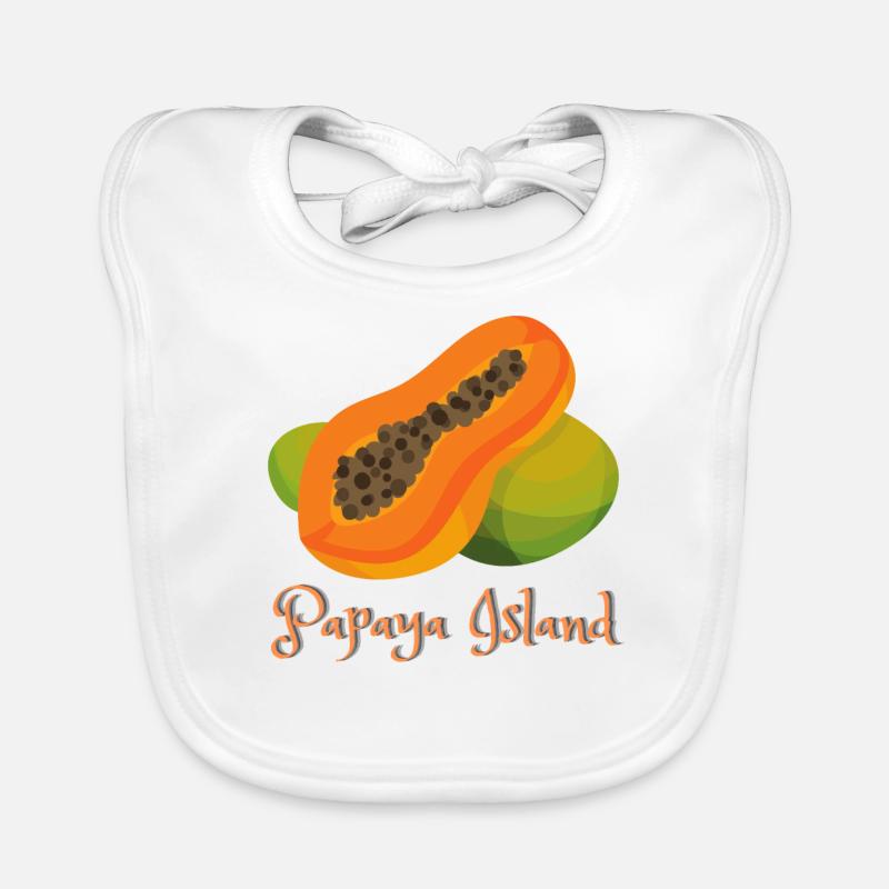 Île de papaye Bavoir bio Bébé
