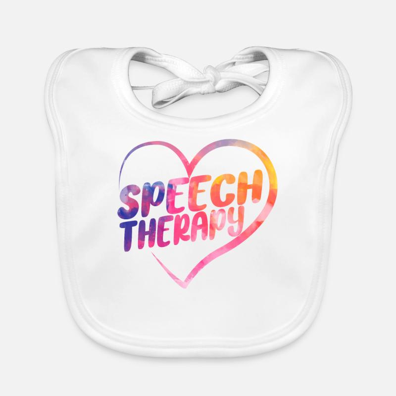 Speech Therapist Therapy Assistant Baby Bio-Lätzchen