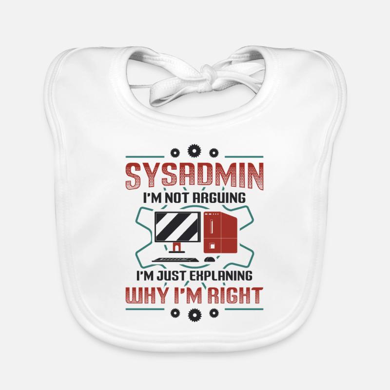 sysadmin, I'll explain why I'm the right one Organic Baby Bibs