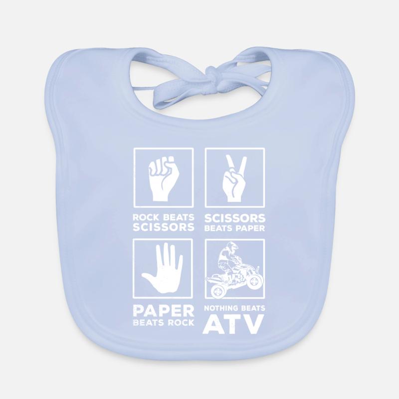 all terrain vehicles nothing beats funny theme gra Organic Baby Bibs