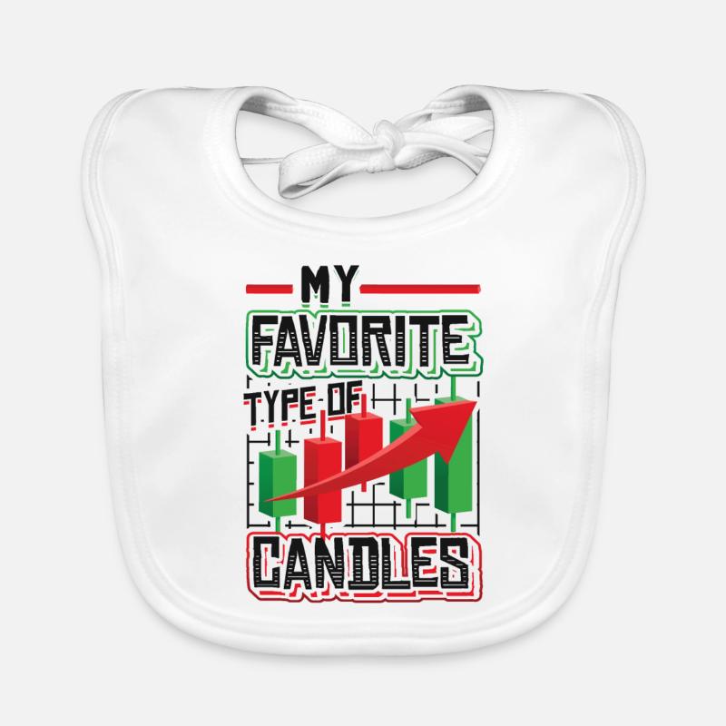 My preferred candlestick type, stock exchange trading Organic Baby Bibs