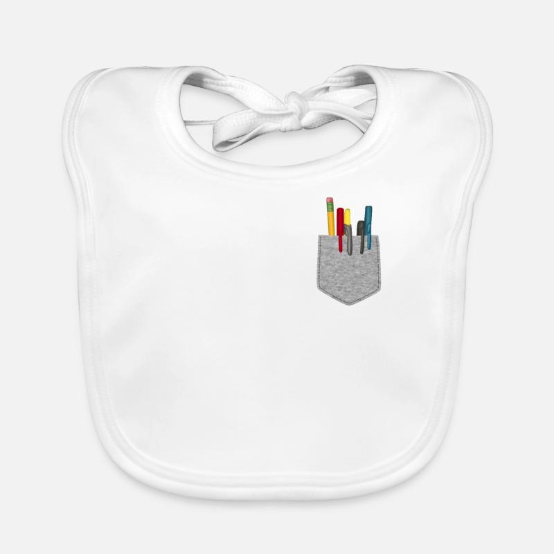 Engineer Fake Pocket Funny Engineering Students Organic Baby Bibs