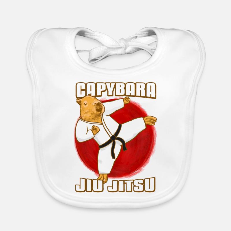 Capybara avec Jiu Jitsu GI Bavoir bio Bébé