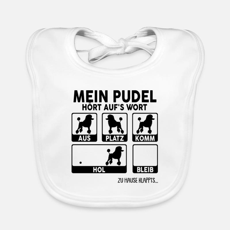 Pudel Baby Bio-Lätzchen