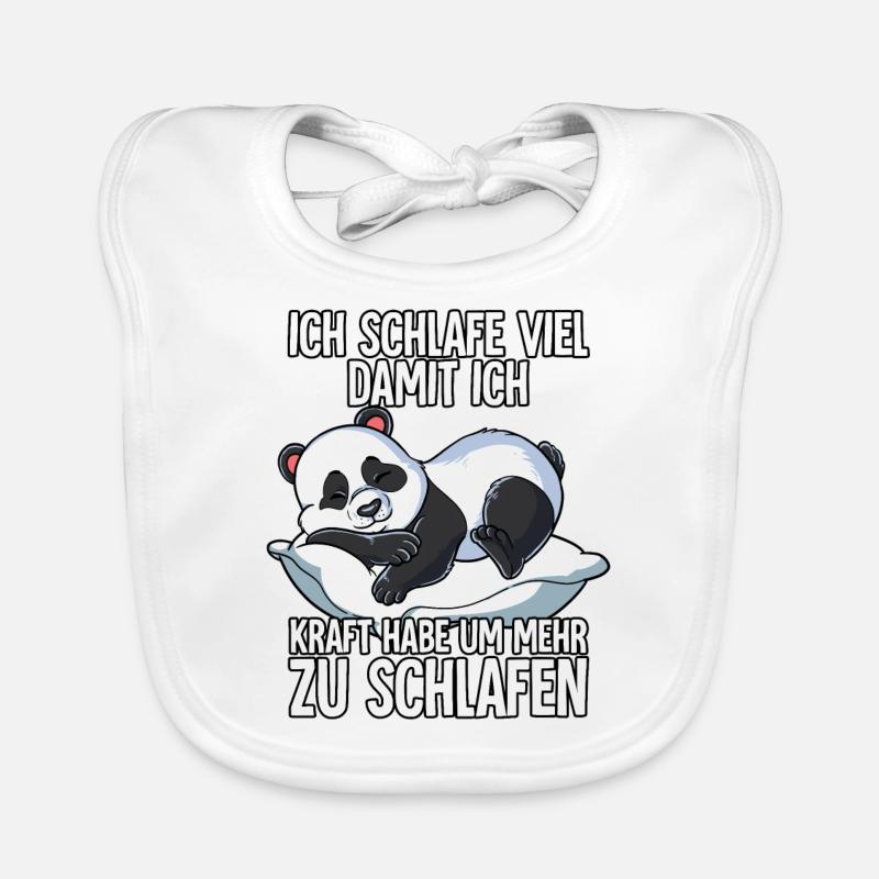 Ich Schlafe Panda Baby Bio-Lätzchen