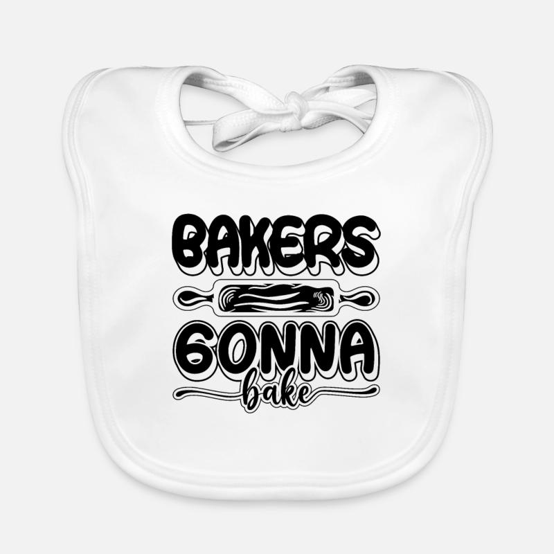 Bakers going to Bake Baking Cupcake Cake Bakery Chef Organic Baby Bibs