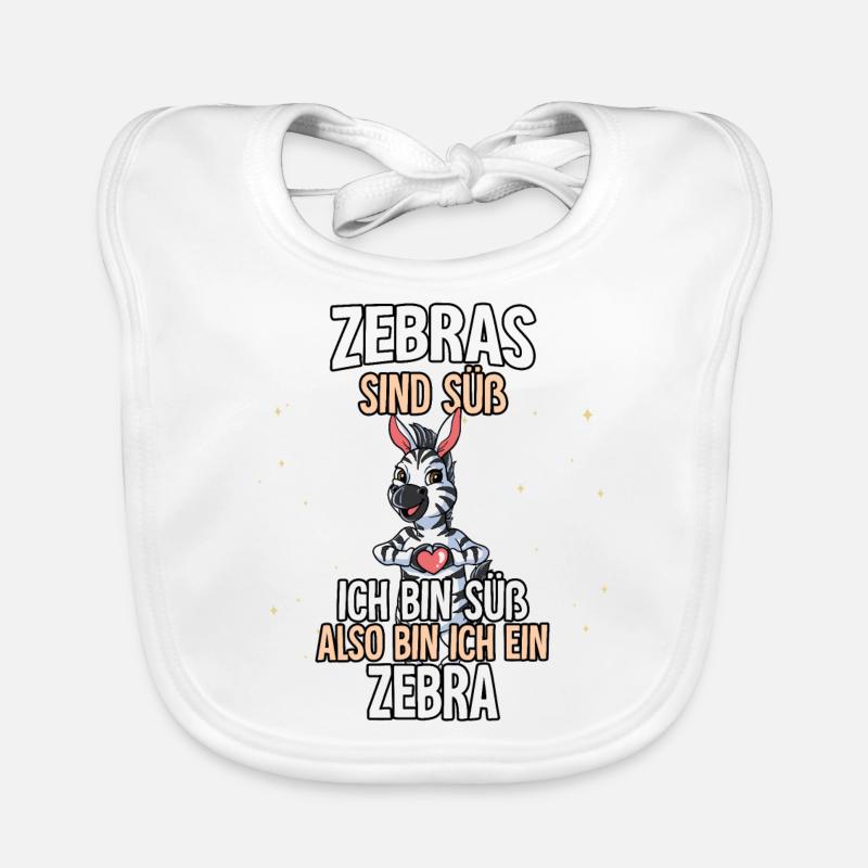Zebras Sind Süß Zebra Baby Bio-Lätzchen