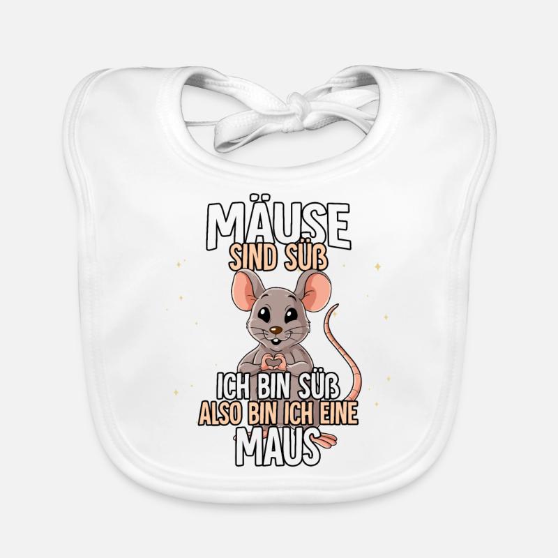 Mäuse Sind Süß Maus Baby Bio-Lätzchen