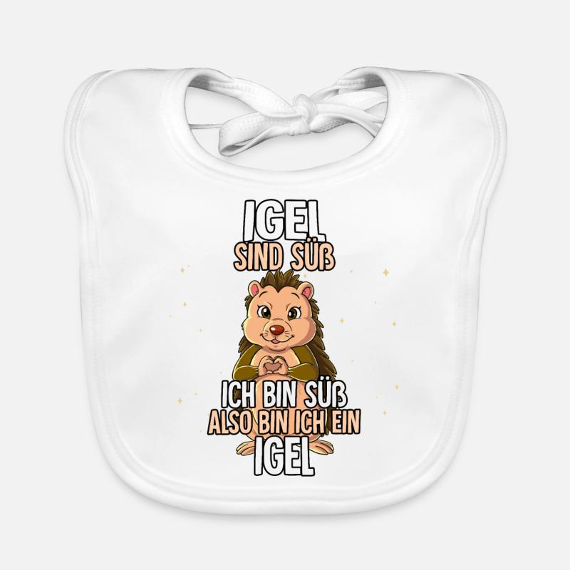 Igel Sind Süß Igel Baby Bio-Lätzchen