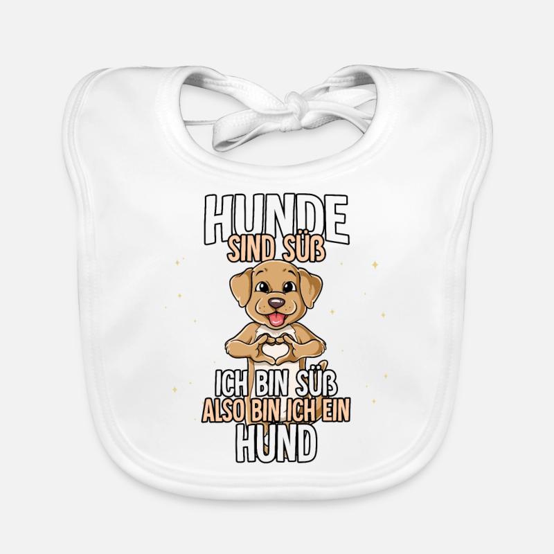 Hunde Sind Süß Hund Baby Bio-Lätzchen