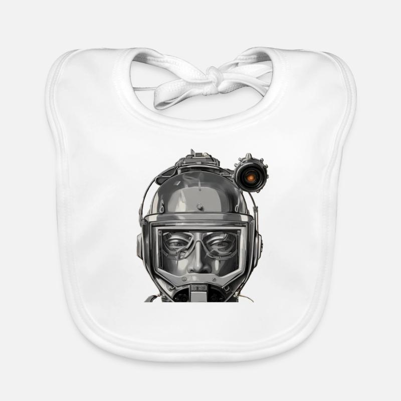 Space Helm Astronaut Baby Bio-Lätzchen