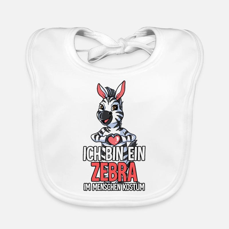 Ich Bin Ein Zebra Baby Bio-Lätzchen