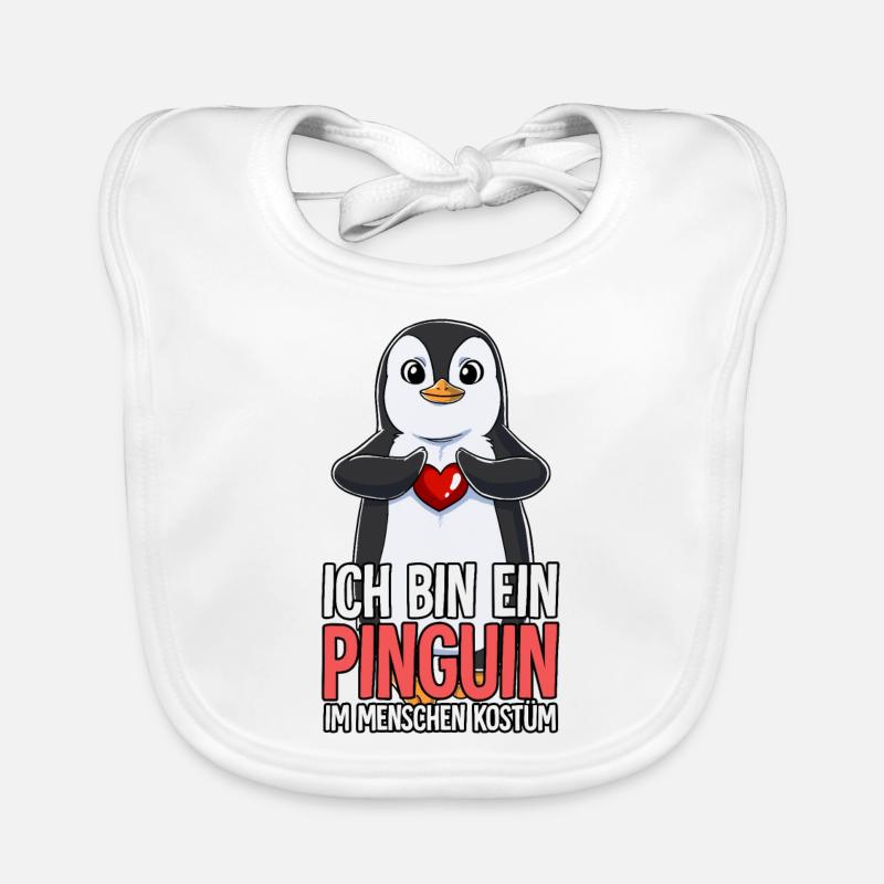 Ich Bin Ein Pinguin Baby Bio-Lätzchen