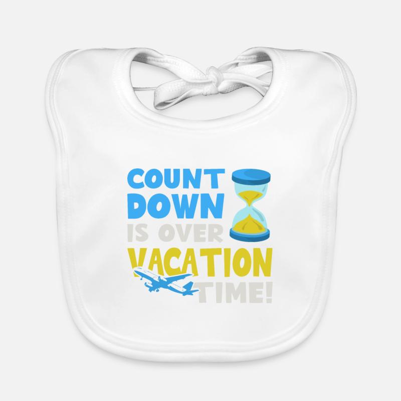 Countdown ist vorbei - Urlaubszeit Urlaub Baby Bio-Lätzchen