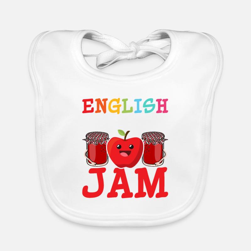 English Is My Jam Grammar Language Baby Bio-Lätzchen