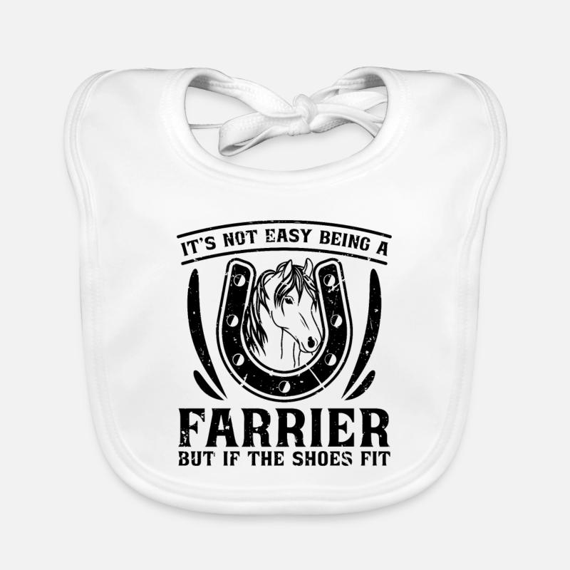 It's Not Easy Being Farrier Forging Farriers Baby Bio-Lätzchen