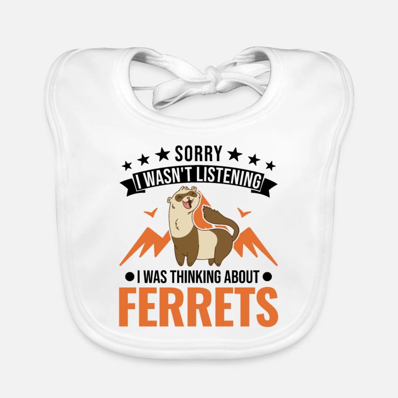 Ferret lover Ferret Gift Organic Baby Bibs