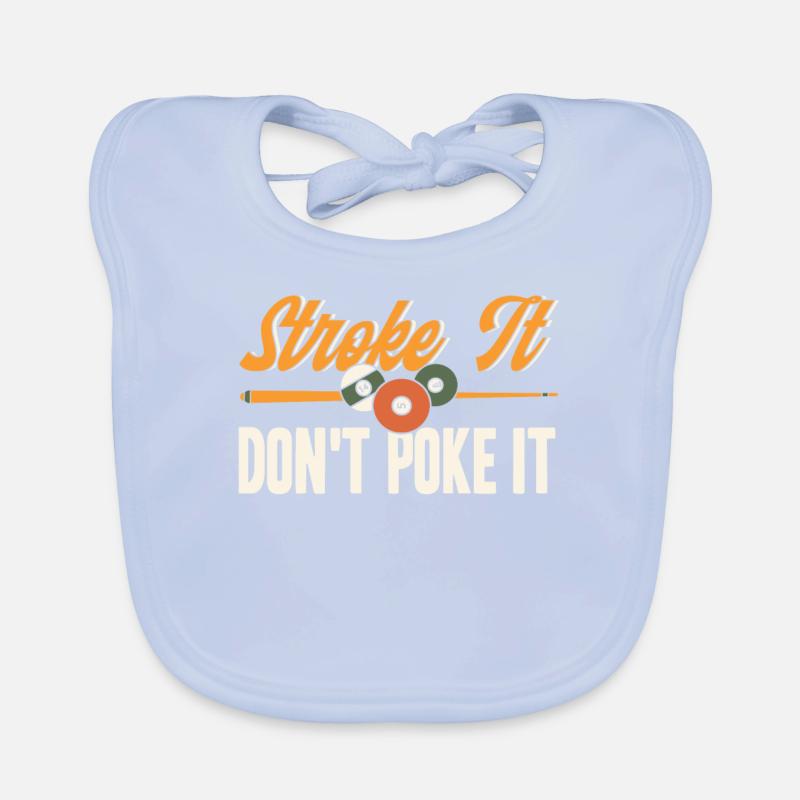Billard Geschenkidee Billardspieler Pool Snooker Baby Bio-Lätzchen