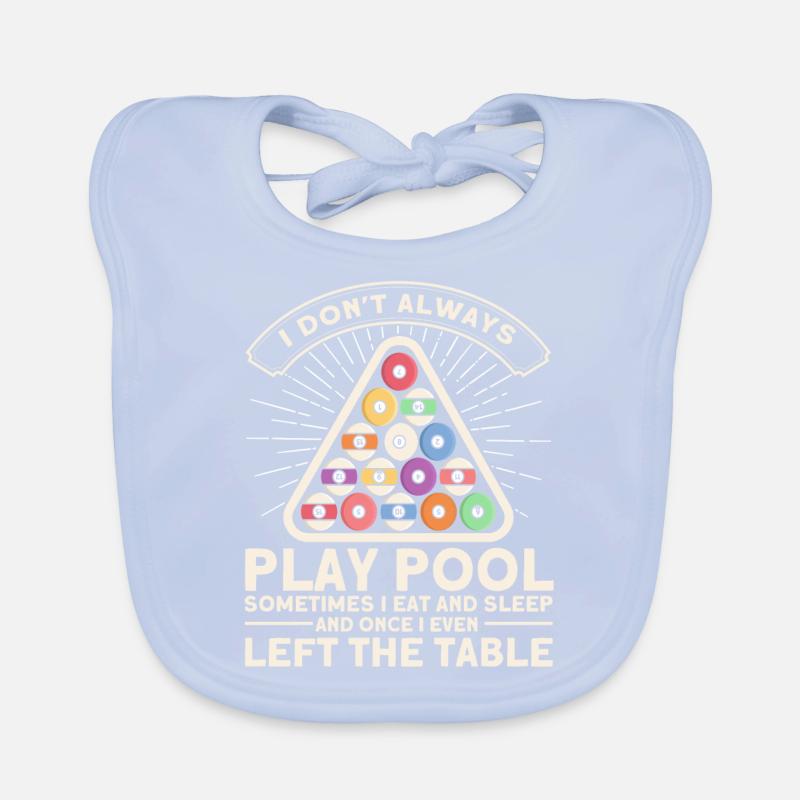 Billard Geschenkidee Billardspieler Pool Snooker Baby Bio-Lätzchen