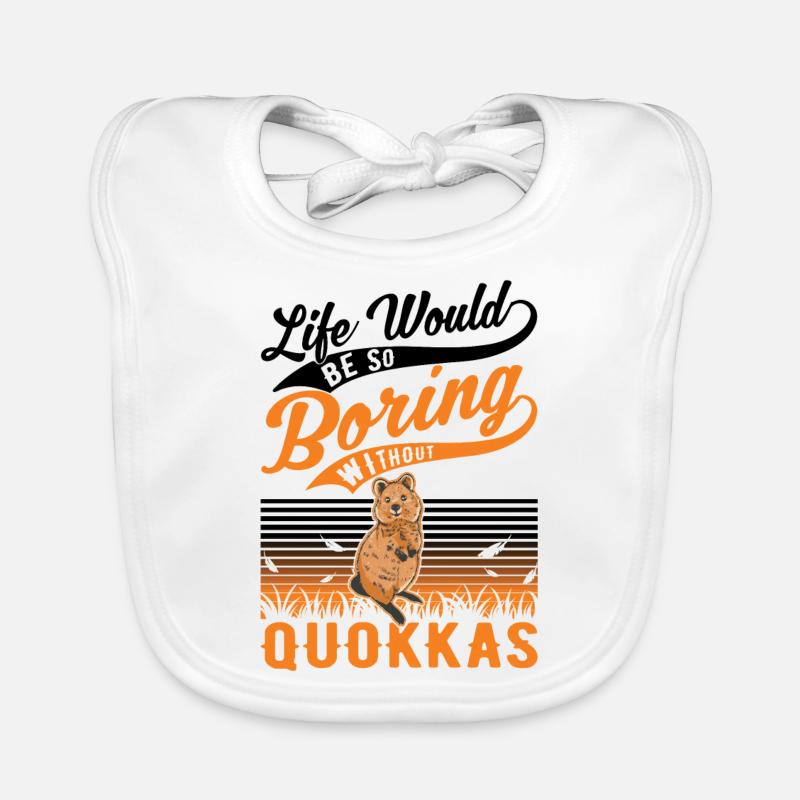 Quokka Gift Kangourou à queue courte Bavoir bio Bébé