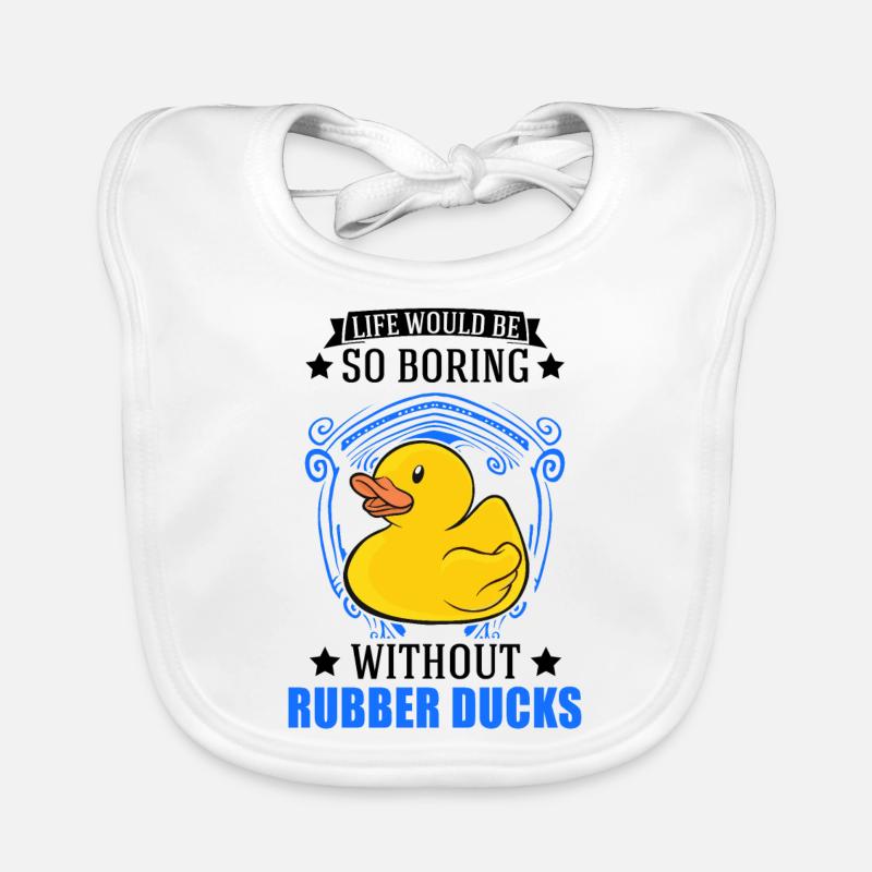 Rubber Duck Gift Squeaky Duck Bathing Duck Bavoir bio Bébé