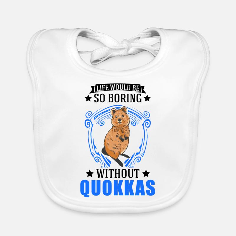 Quokka Gift Kangourou à queue courte Bavoir bio Bébé