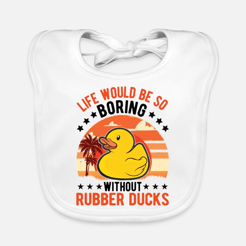 Rubber Duck Gift Squeaky Duck Bathing Duck Bavoir bio Bébé