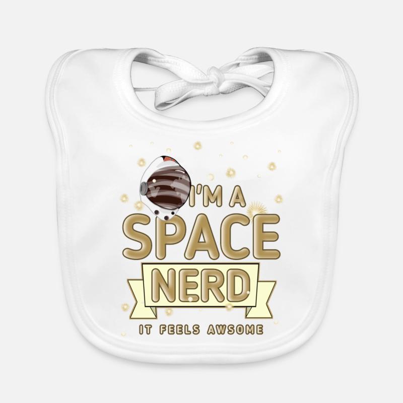 Espace - Nerd Bavoir bio Bébé