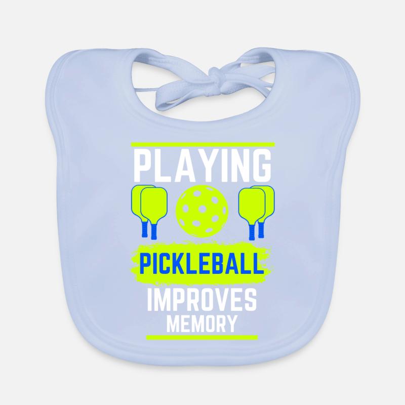 Playing Pickleball Improves Memory Dink Player Organic Baby Bibs