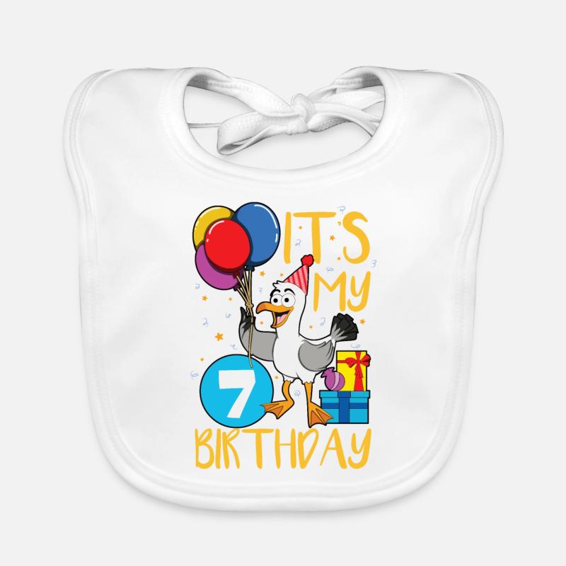 7e anniversaire Bavoir bio Bébé