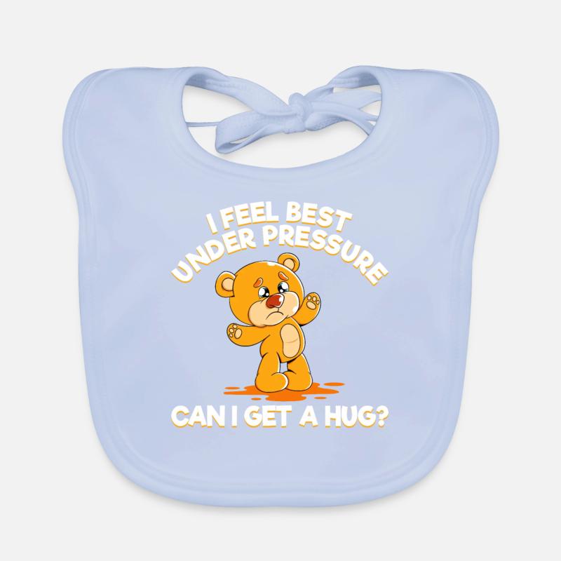 cute bear cuddly toy hug? Soft toy Organic Baby Bibs