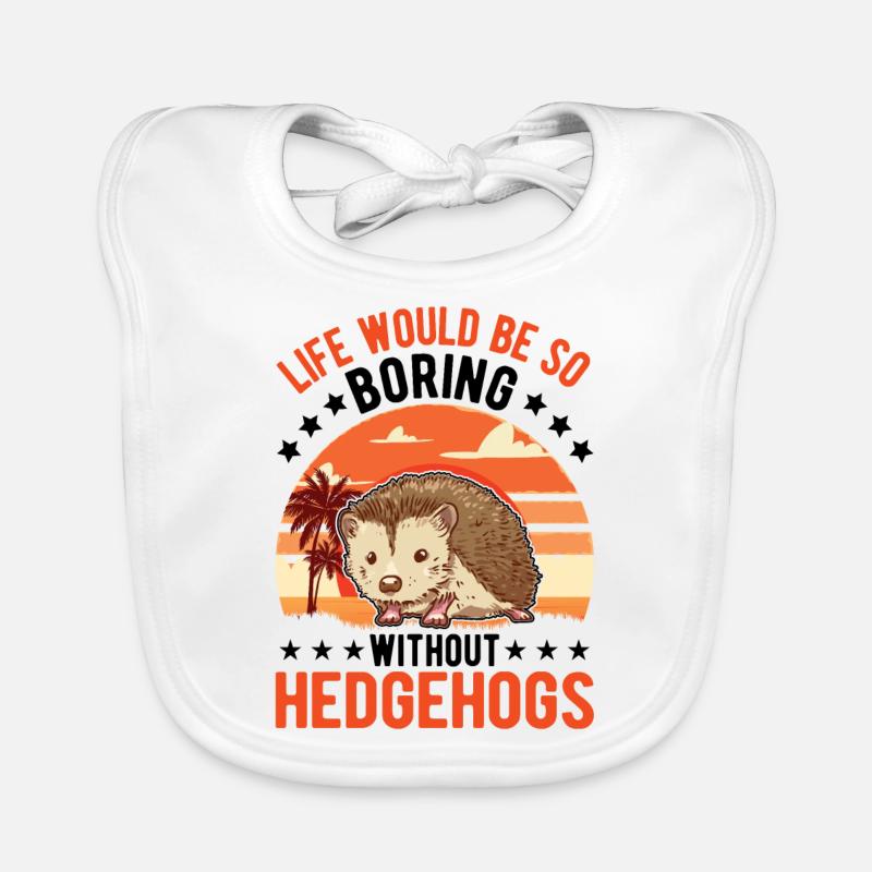 Hérisson Cadeau Stacheligel Bavoir bio Bébé