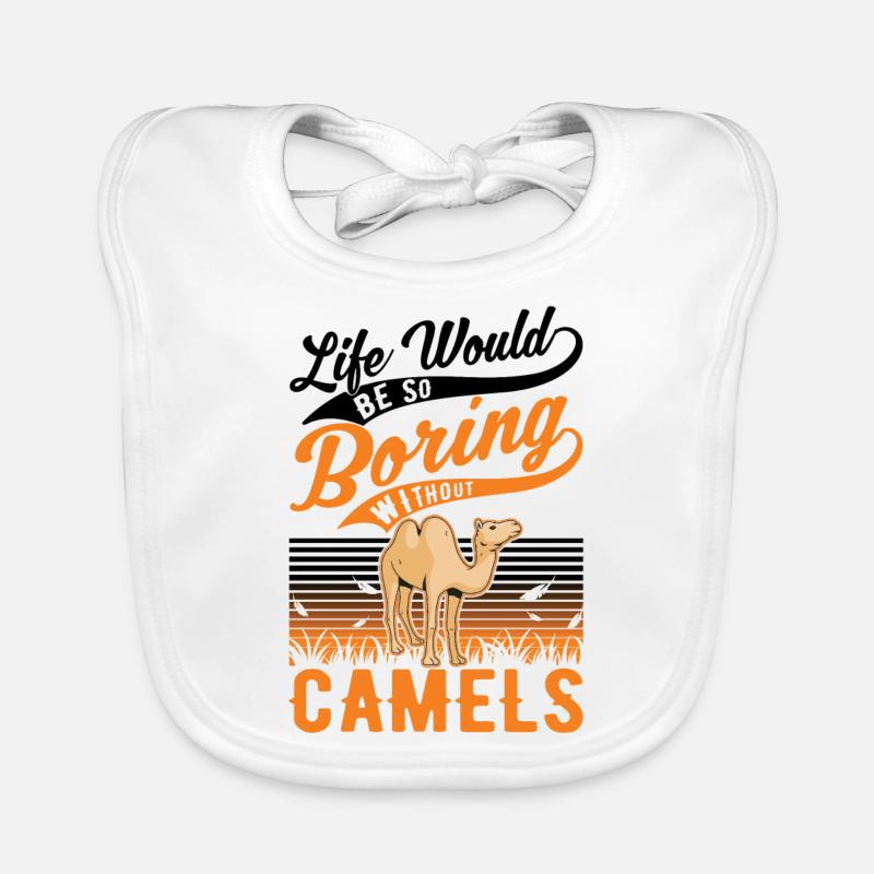 Kamel Geschenk Dromedar Camel Großkamel Baby Bio-Lätzchen