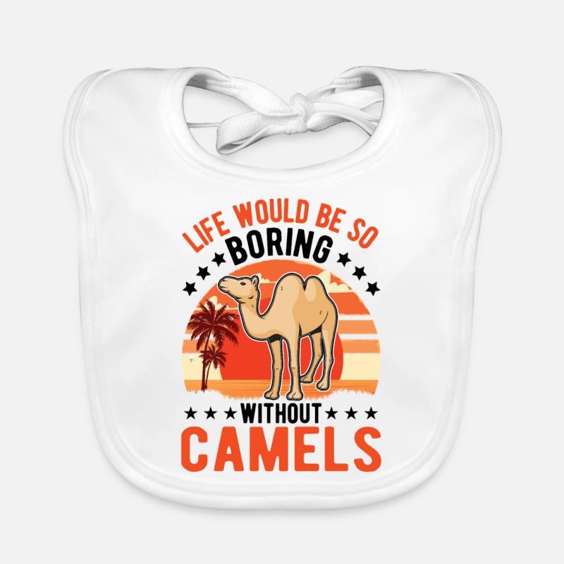 Kamel Geschenk Dromedar Camel Großkamel Baby Bio-Lätzchen